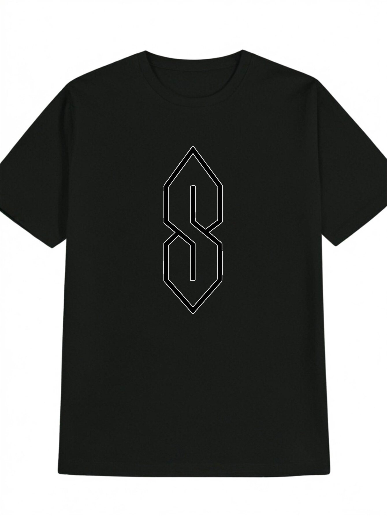 Men Formal Wear All Black - Мужская футболка 2026 года с черно-белым