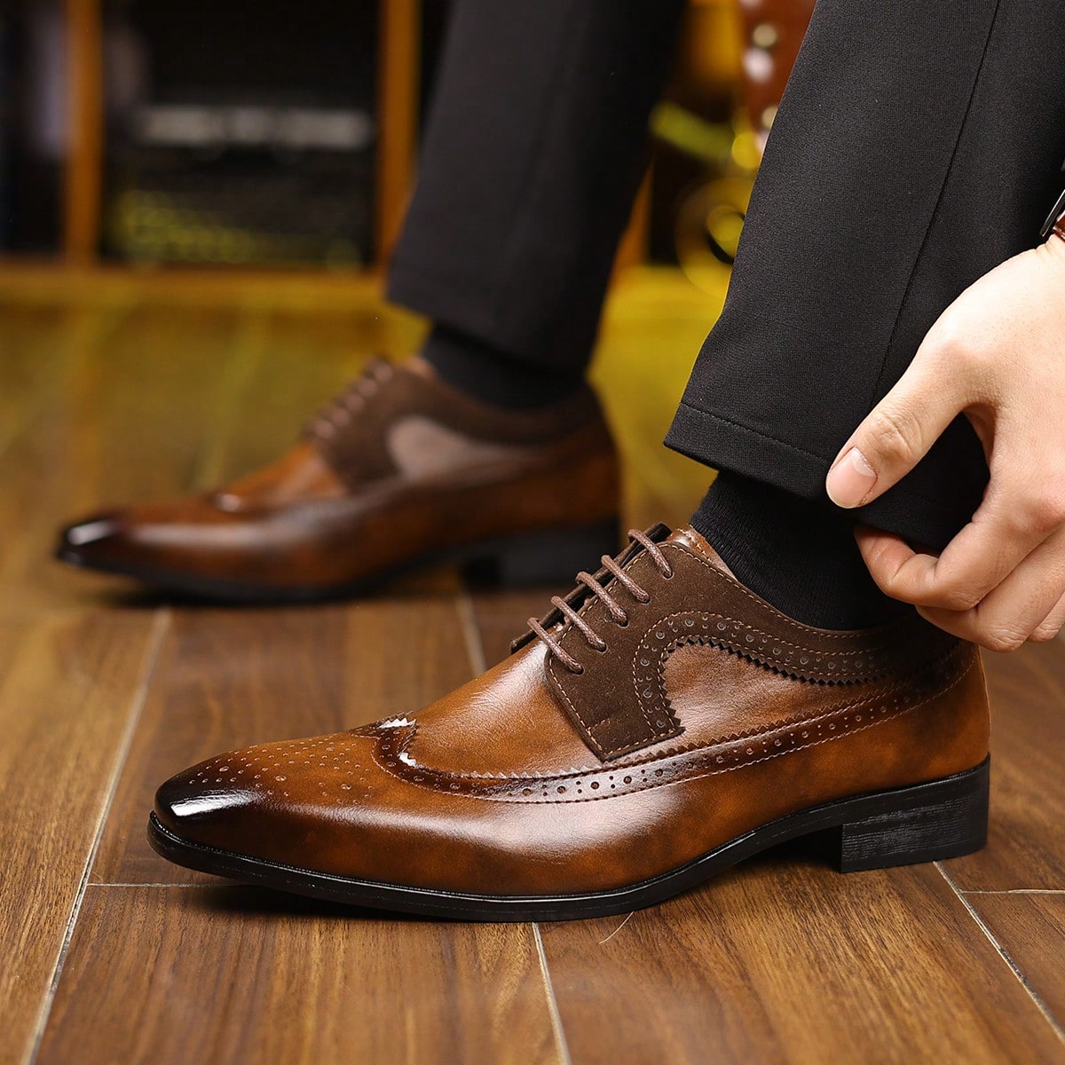 Мужские классические туфли с п – обзор и цена Formal Men Daily Wear Footwear