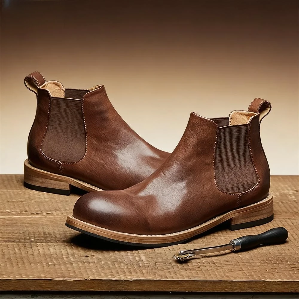 Мужские эластичные ботинки чел – обзор и цена Formal Men Daily Wear Footwear